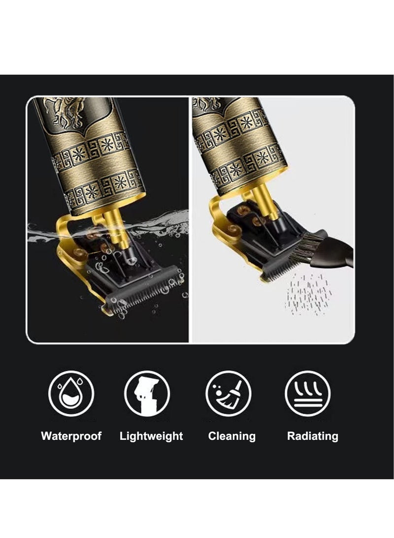 Hair Clippers for Men, Cordless Electric Hair Trimmer Rechargeable Beard Trimmer Shaver - Image 2