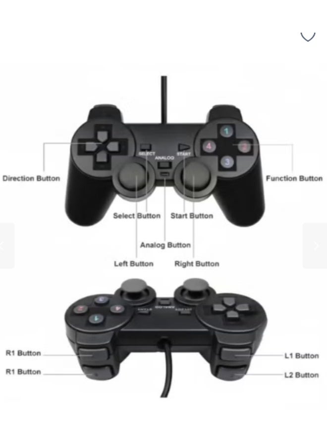 Ucom USB Wired Game Controller Set (2 PCS) – Dual Shock Gamepads for PC & Laptop | Plug & Play - Image 3