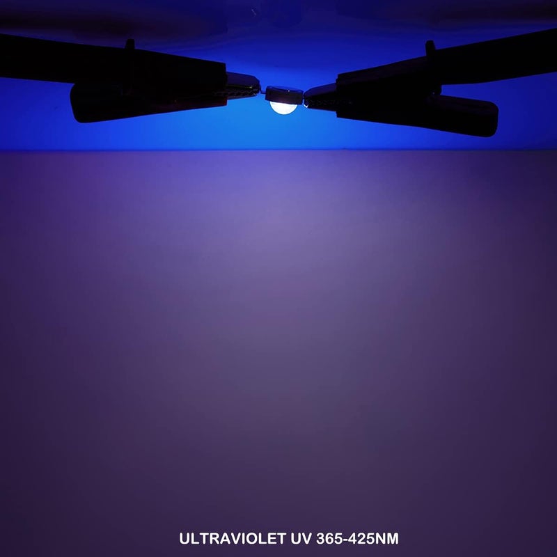 CHANZON 10 قطع شريحة LED عالية القدرة 3 واط بنفسجي فوق بنفسجي (UV 400nm / 400mA - 500mA / DC 3V - 3.4V / 3 واط) مكونات مصباح COB SMD - Image 5