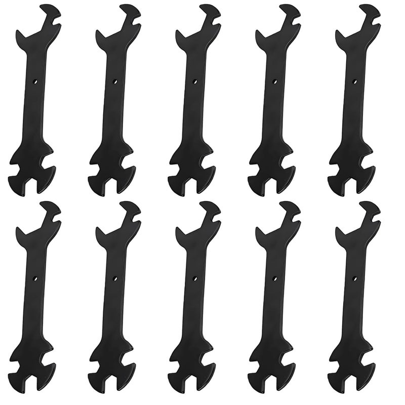 10 Pcs 3D Printer Wrench Set, Steel Made 5-in-1 Multi-Functional Flat Wrench, 6 Mm to 20 Mm, for Nozzles & Heating Blocks, Corrosion Resistant, Hollow Lightweight, Easy to Carry - Image 1
