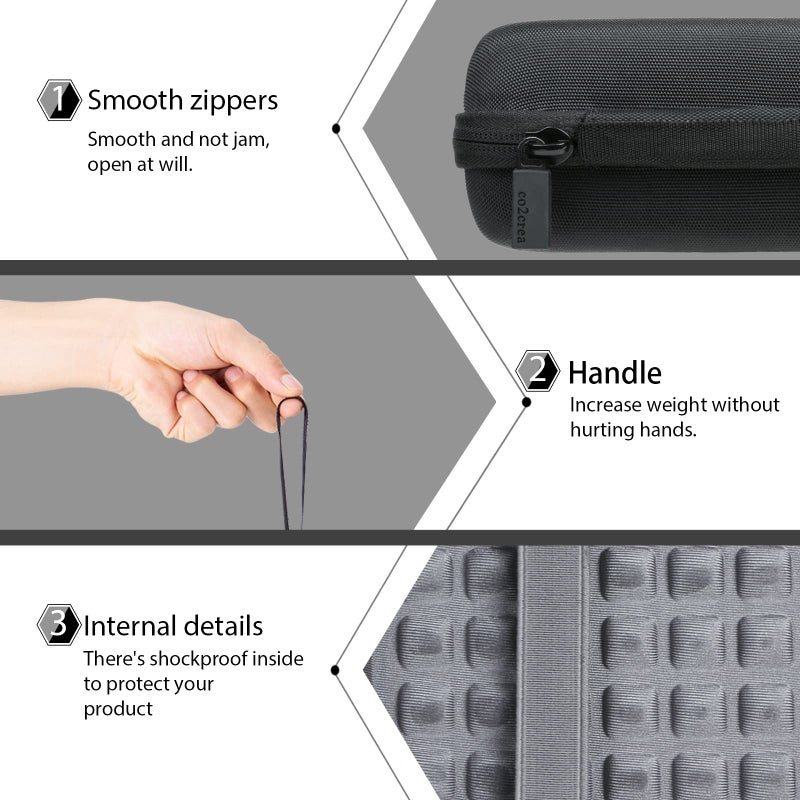 co2CREA Hard Case Replacement for Zoom H4n Pro Portable Recorder Stereo Microphones - Image 3