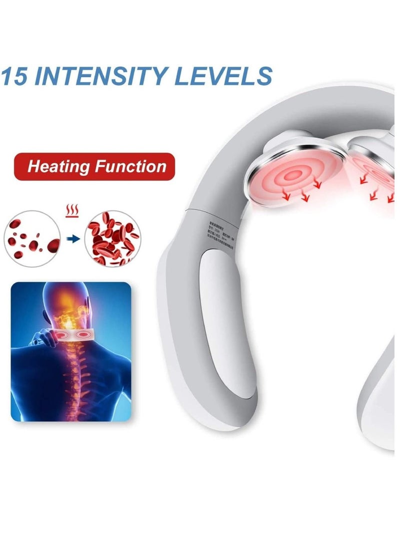 Arabest Intelligent Neck Massager With 3 Modes 15 Levels Remote Controller Portable Cordless Neck Massage Relax For Men Women  - Image 2