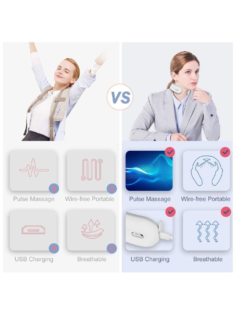 Arabest Intelligent Neck Massager With 3 Modes 15 Levels Remote Controller Portable Cordless Neck Massage Relax For Men Women  - Image 5