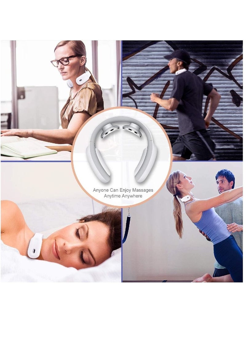Intelligent Neck Massager With 3 Modes 15 Levels Remote Controller Portable Cordless Neck Massage Relax For Men Women