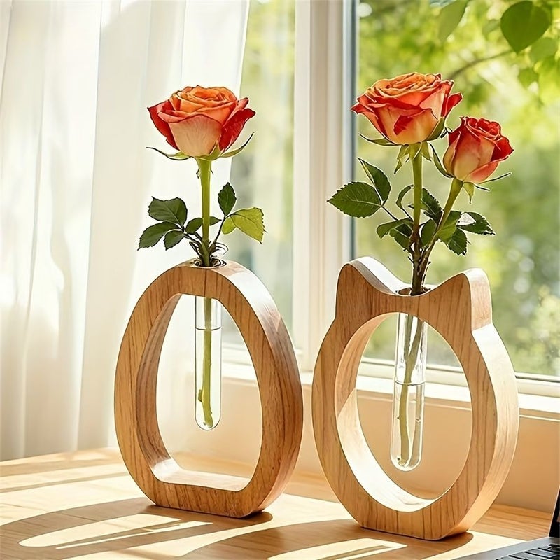 Mini Desktop Hydroponic Vase Big Cat Ears For Home And Office Christmas Gift - Image 2