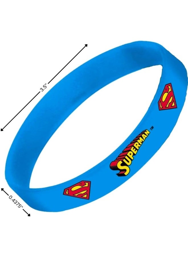 Amscan Batman Justice League Heroes Unite Rubber Bracelets 4pcs  - Image 1