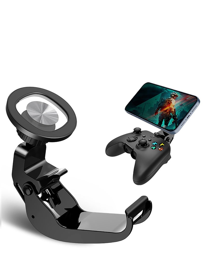 SYOSI Xbox Controller Phone Mount, Gaming Phone Holder, Xbox Controller Phone Mount Adjustable Magnetic Phone Holder Clamp Compatible with Xbox One & Xbox Series X|S Controllers  - Image 1