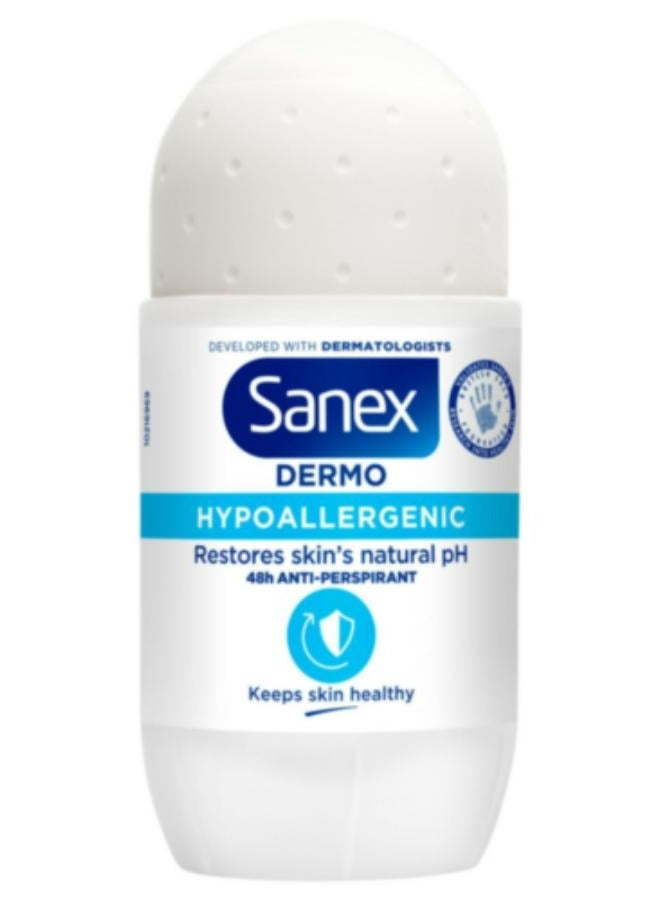 Sanex Dermo Hypoallergenic 48h Roll On Antiperspirant Roll On And Sticks 50 ML