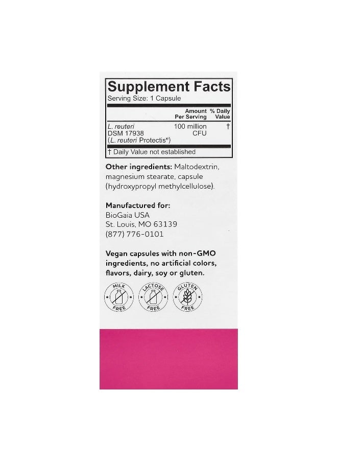 BioGaia BioGaia, Protectis MUM, Prenatal Probiotic, For Mum & Baby, 100 Million CFU, 30 Capsules  - Image 2