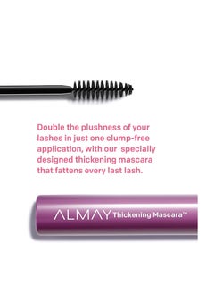 Almay Almay Mascara, Thickening, Volume & Length Eye Makeup with Aloe and Vitamin B5, Hypoallergenic-Fragrance Free, Ophthalmologist Tested, 402 Black (Pack of 1)  - Image 3