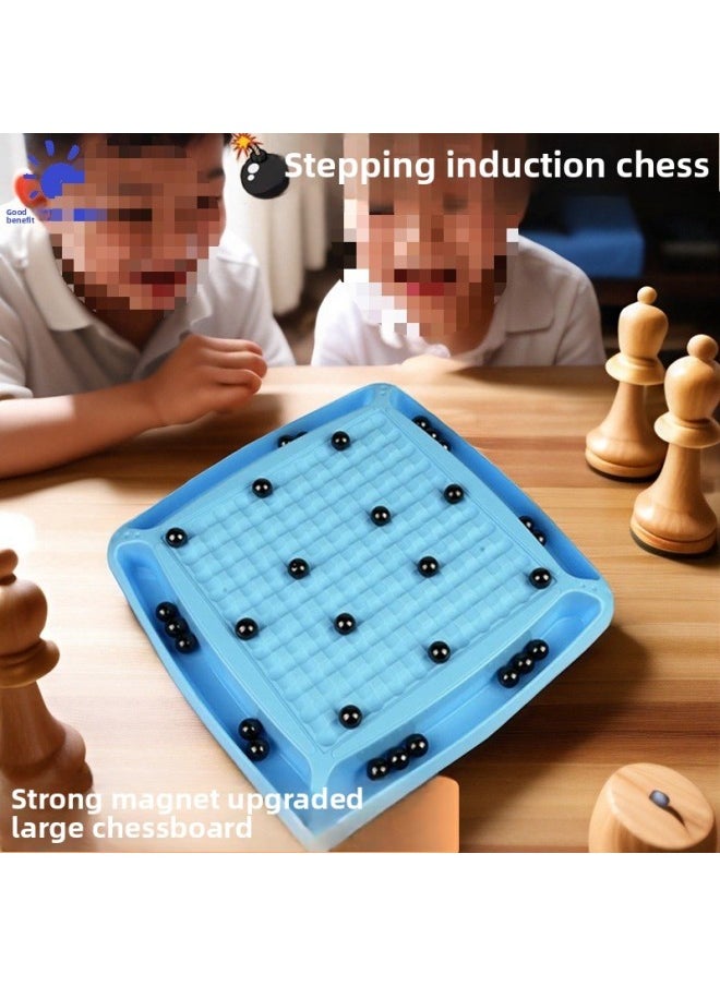 [Family Interactive Chessboard Magnetic Chess] Thunder Stepping Magnetic Sensor Magnet Battle Chess Logical Thinking And Concentration-Specification:Basic Version Of 20 Magnetic Beads, Latest Upgraded Hard Drive Magnet + Storage Bag + Lucky Disk  - Image 2