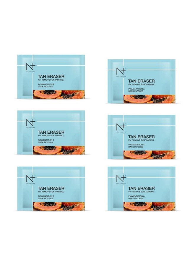 N Plus Professional Tan Eraser Mask, For Remove Sun Tanning, Pigmentation & Dark Patches, Pack of 6 Pouch - Image 5