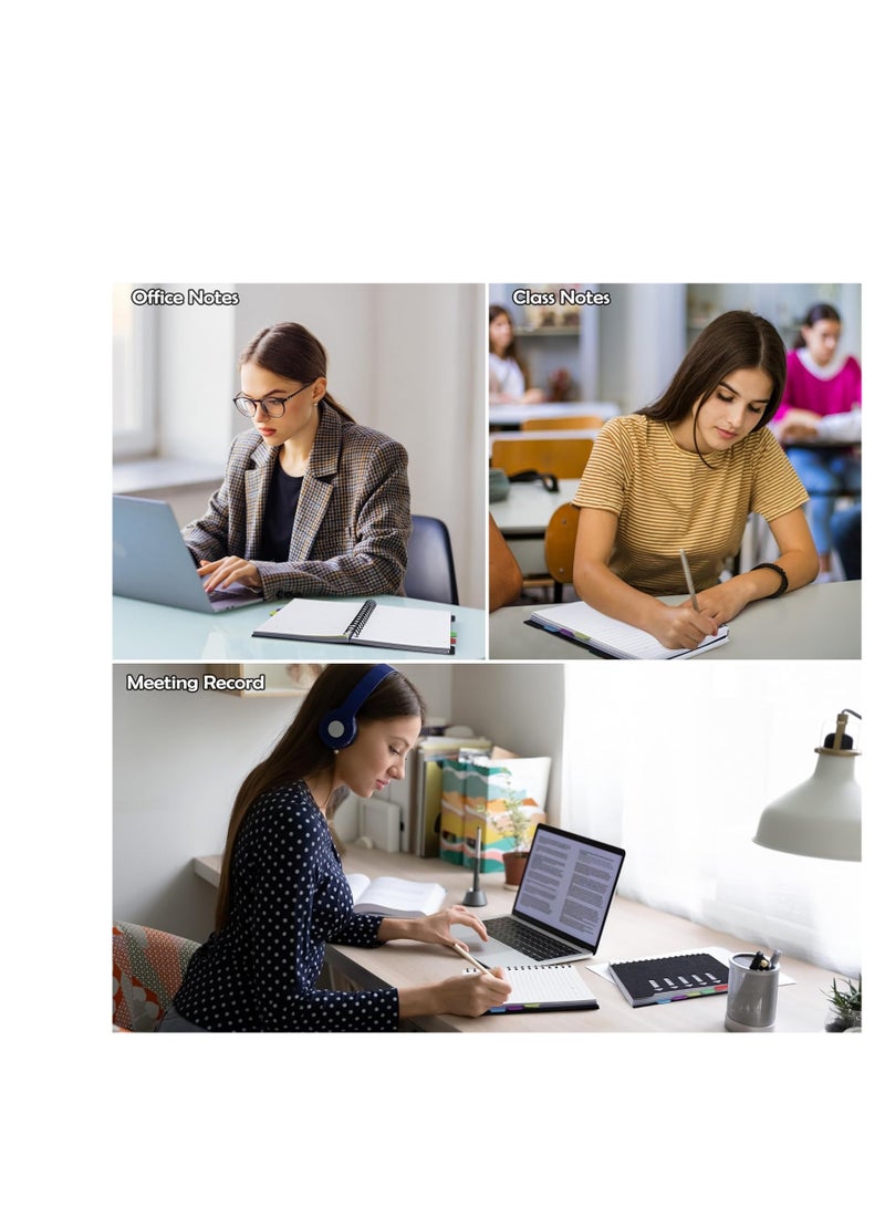 Spiral Notebook for Work, 5 Subject Notebook, Notebooks for School with Dividers Tabs, 6.2 x 8.3 - Image 5