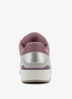 SJ Women's Panelled Lace-Up Low Ankle Sneakers  - Image 3