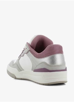 SJ Women's Panelled Lace-Up Low Ankle Sneakers  - Image 4