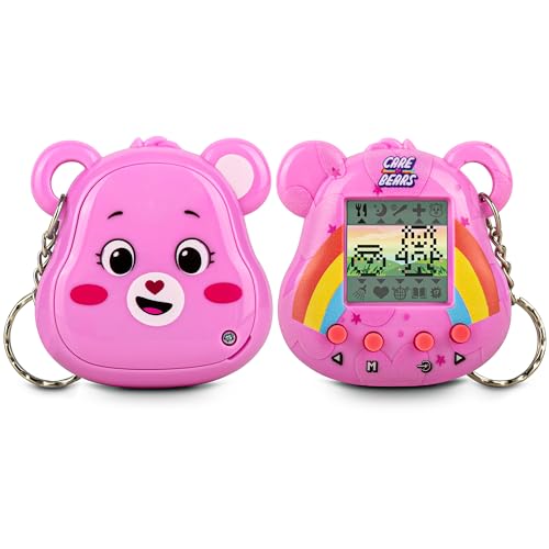 Care Bears Digital Pet Cheer Bear Nano Pet with Care Features 14 Inch Screen Handheld Interactive Virtual Pets for Kids Collectible Electronic Toy Battery Included - Image 1