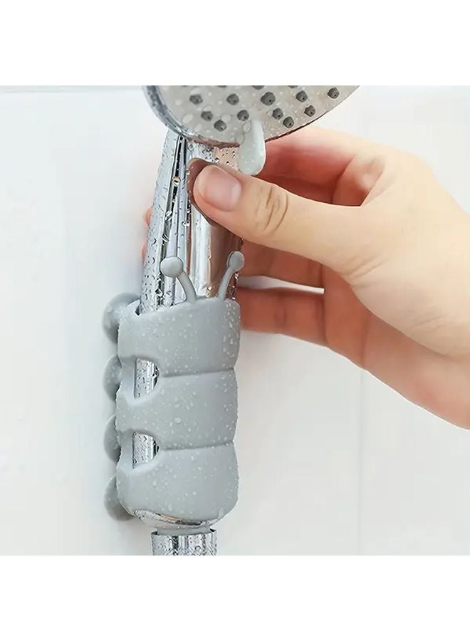 White 3Pcs Shower Suction Cup Hanging Nozzle Base Nail Free Traceless Movable Strong Suction Universal Bathroom Creative Accessories - Image 5