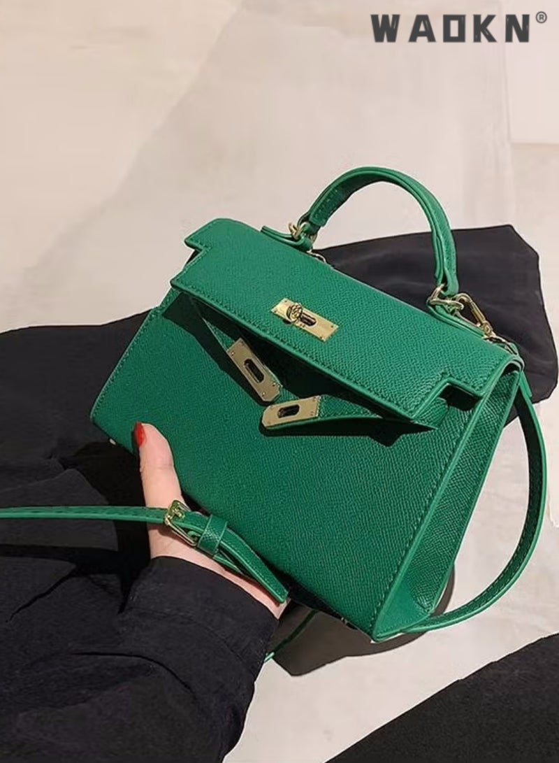WAOKN Retro Handle Satchel with Detachable Strap for Women Casual Shoulder Kelly Bag,Fashion Elegant Exquisite Multi-pocket Charm High-Quality Fabric Large Capacity Handbag for Women/Mother/Girl Friend Gift - Image 4