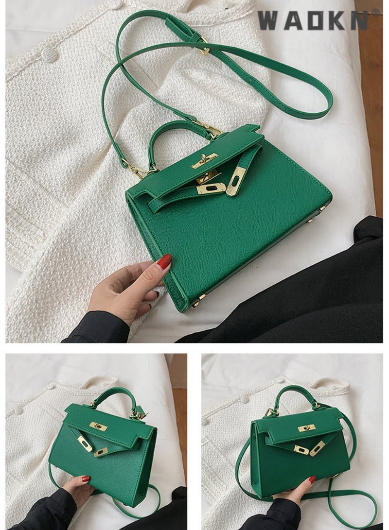 WAOKN Retro Handle Satchel with Detachable Strap for Women Casual Shoulder Kelly Bag,Fashion Elegant Exquisite Multi-pocket Charm High-Quality Fabric Large Capacity Handbag for Women/Mother/Girl Friend Gift - Image 3