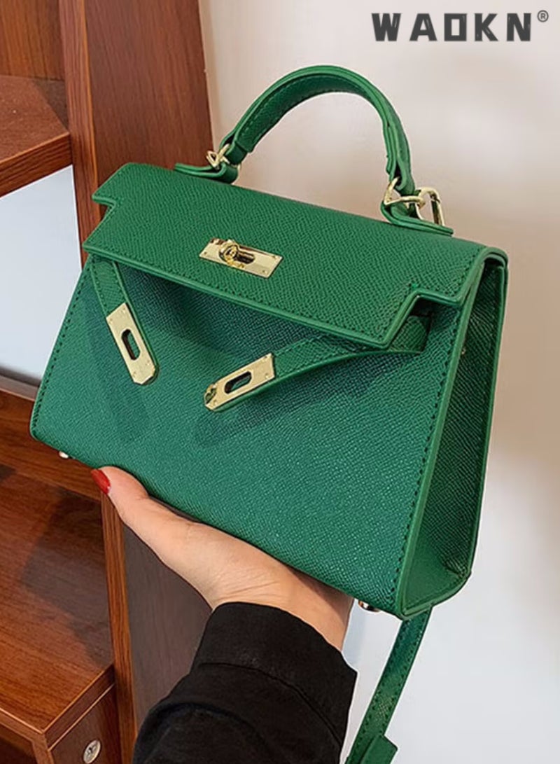 WAOKN Retro Handle Satchel with Detachable Strap for Women Casual Shoulder Kelly Bag,Fashion Elegant Exquisite Multi-pocket Charm High-Quality Fabric Large Capacity Handbag for Women/Mother/Girl Friend Gift - Image 5