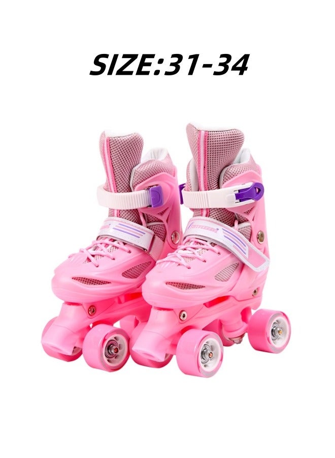 Generic Inline Adjustable Roller Skating Shoes 