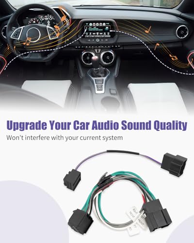 Quaneguzy Defeat Harness 6G-BZT/ANC Adapter Kit Fit for Silverado Sierra Camaro Colorado Corvette with Bose System – Amplifier Subwoofer T-Harness & ANC Defeat Kit Add Amplifier Adapter - Image 3