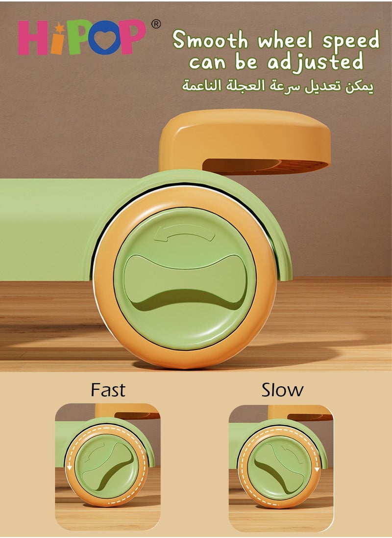 هيبوب - مشاية أطفال 3 في 1، وظيفة بلوتوث ذاتية الصنع وارتفاع قابل للتعديل، تمنع الأرجل الدائرية، تتضمن ألعابًا جذابة وموسيقى ترفيهية، مضادة للانقلاب، سيارة توازن للأطفال - Image 1