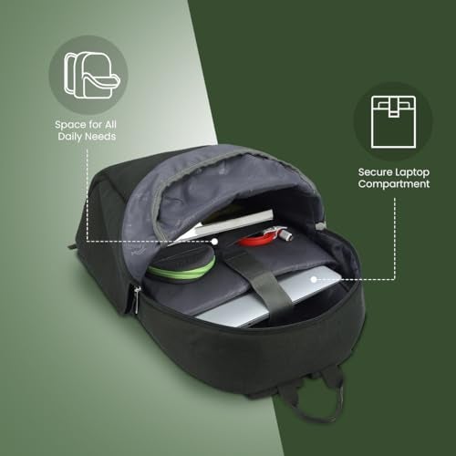 Protecta Strong Buzz 28 Liters Laptop Backpack for Laptops With Screen Size up to 15.6 Inches and 16" MacBoooks - Olive - Image 5