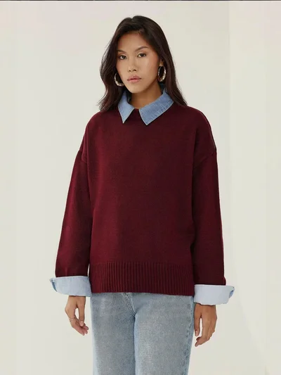 HICCUP Crew Neck Cozy Sweater