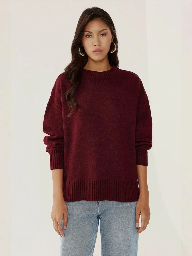 HICCUP Crew Neck Cozy Sweater