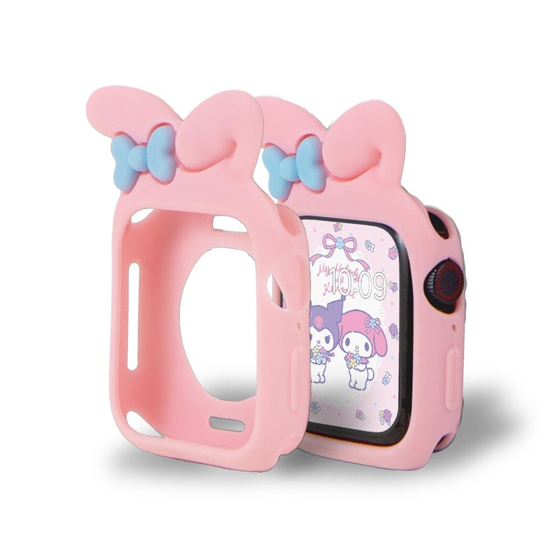Sonix x Sanrio Apple Watch Cover | Bumper Case for Apple Watch | Protective Silicone Cover | Fits 38mm/40mm/41mm | My Melody - Pink - Image 2