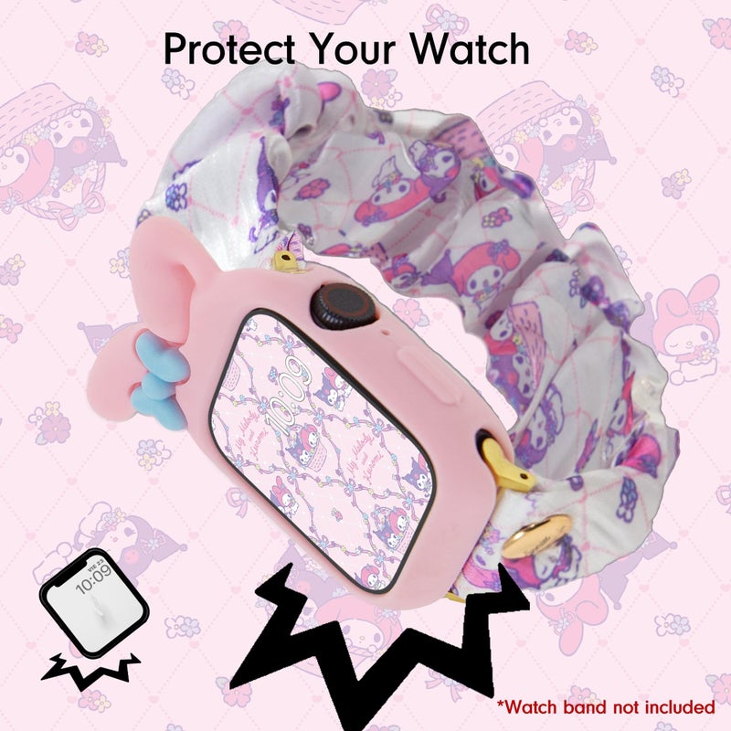 Sonix x Sanrio Apple Watch Cover | Bumper Case for Apple Watch | Protective Silicone Cover | Fits 38mm/40mm/41mm | My Melody - Pink - Image 3