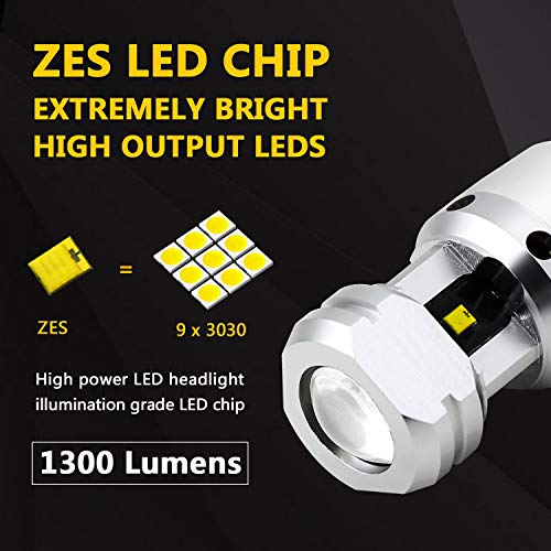 PHINLION 921 LED Bulb Reverse Light, 2600 Lumens Super Bright Canbus High Power 912 T15 922 W16W Backup Replacement Lights, 6000K Xenon White, Pack of 2 - Image 2