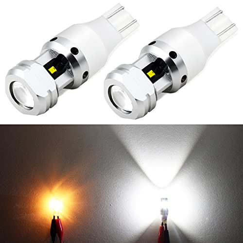 PHINLION 921 LED Bulb Reverse Light, 2600 Lumens Super Bright Canbus High Power 912 T15 922 W16W Backup Replacement Lights, 6000K Xenon White, Pack of 2 - Image 1