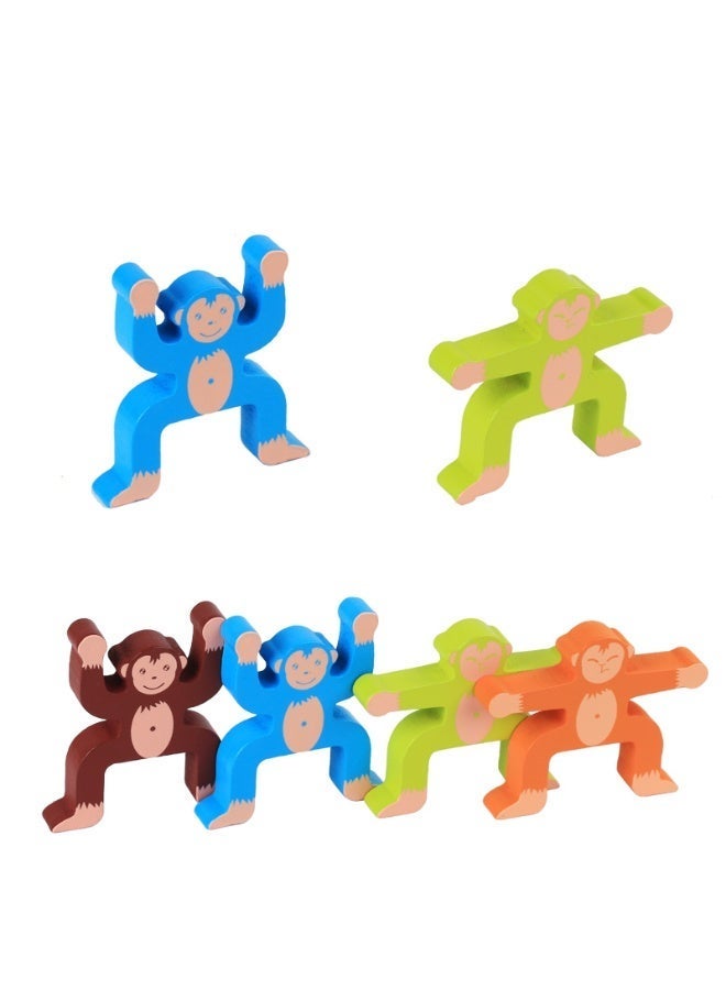 THUGFIT MONKEY BALANCE GAME EDUCATIONAL TOY MONTESSORY EDUCATION  WOODEN TOY 36+. MONTHS AGE - Image 2