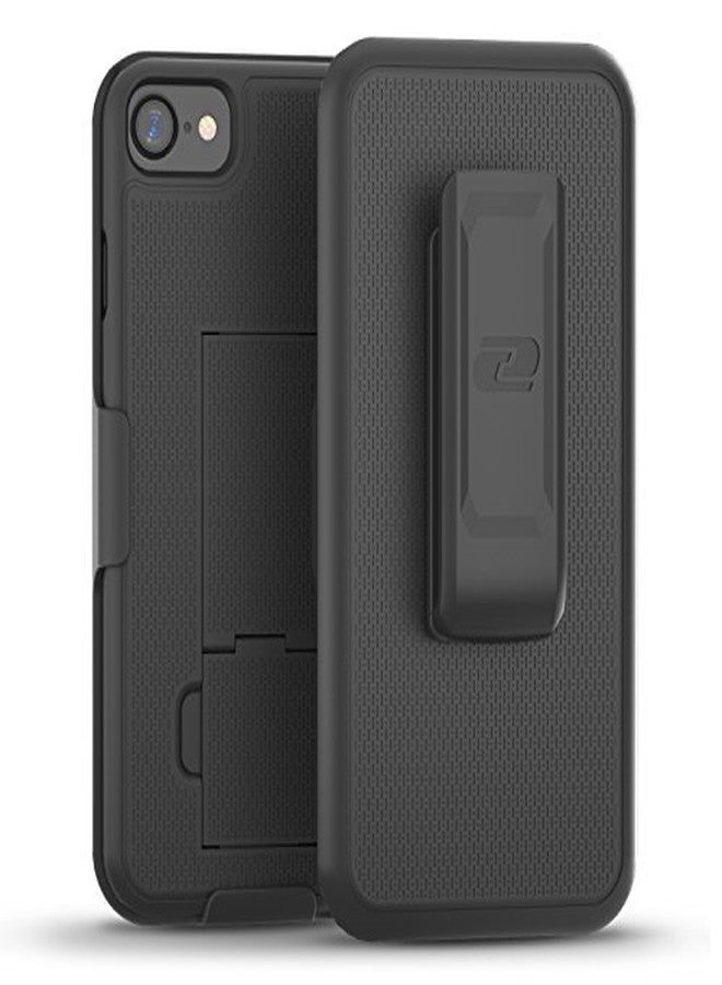 إنكاسد جراب Encased DuraClip لهاتف iPhone SE 2022 من الجيل الثالث مع مشبك حزام وحافظة قابلة للطي (يناسب iPhone 7/8/SE) - Image 3