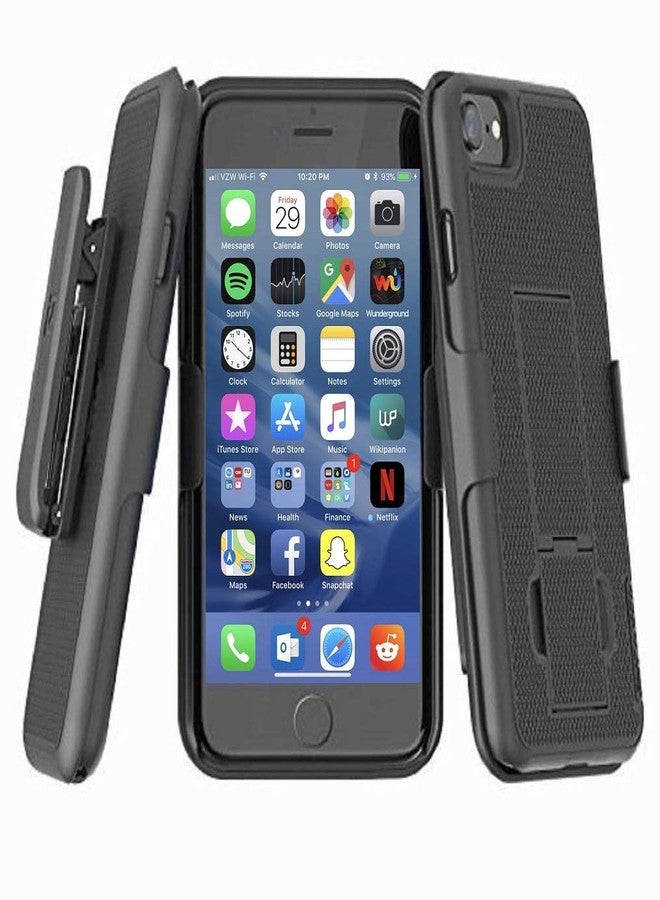 إنكاسد جراب Encased DuraClip لهاتف iPhone SE 2022 من الجيل الثالث مع مشبك حزام وحافظة قابلة للطي (يناسب iPhone 7/8/SE) - Image 1