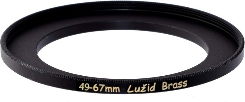 49mm to 67mm Brass Step Up Ring Filter Adapter Luzid (4967)