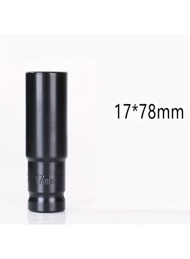17mm Impact Socket Set 1 2 Inch Drive Deep Metric Chrome Vanadium Steel Tire Removal Tools - Image 1