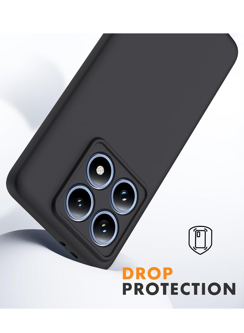 BORTONY Xiaomi 14T Pro 5G Case Cover Liquid Silicone Microfiber Interior Soft TPU Rubber Protective Case Shockproof Phone Back Cover Xiaomi 14T Pro Case - Image 5
