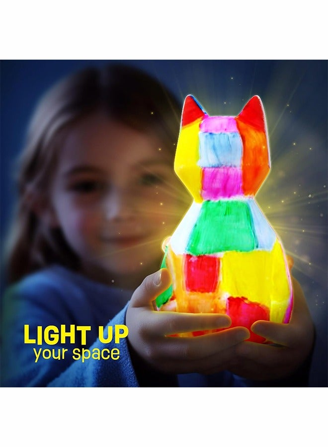 يوڠام عدة مصباح القط للرسم والتلوين - أدوات فنية وحرفية للأطفال من 6 إلى 12 سنة، هدايا عيد ميلاد وعيد الفصح للأولاد والبنات من عمر 3 إلى 12 سنة - Image 5