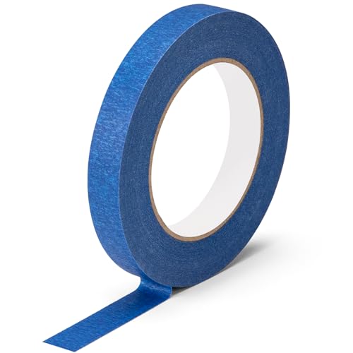 KICNIC Painter Tape, Blue Masking Tape 0.7 Inch x 60 Yard, 1 Roll Paper Craft Supplies, Removable Wide Clear Tape for Wall, Classroom, Artist, DIY Painting Tools & Home Improvement - Image 1