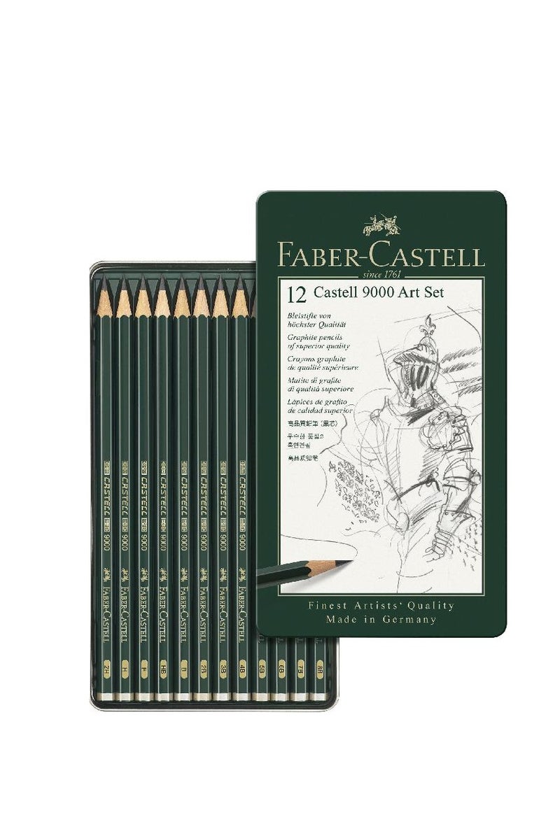 مجموعة أقلام رسم 9000 مكونة من 12 قطعة