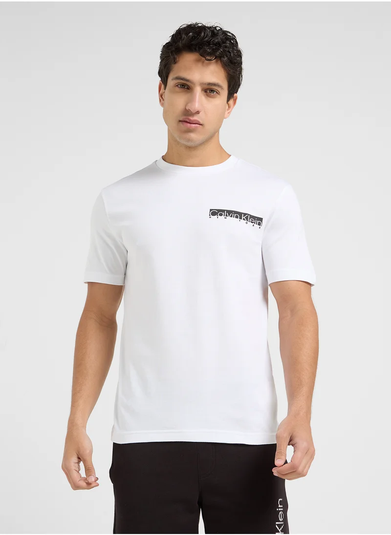 كالفن كلاين Logo Crew Neck T-Shirt