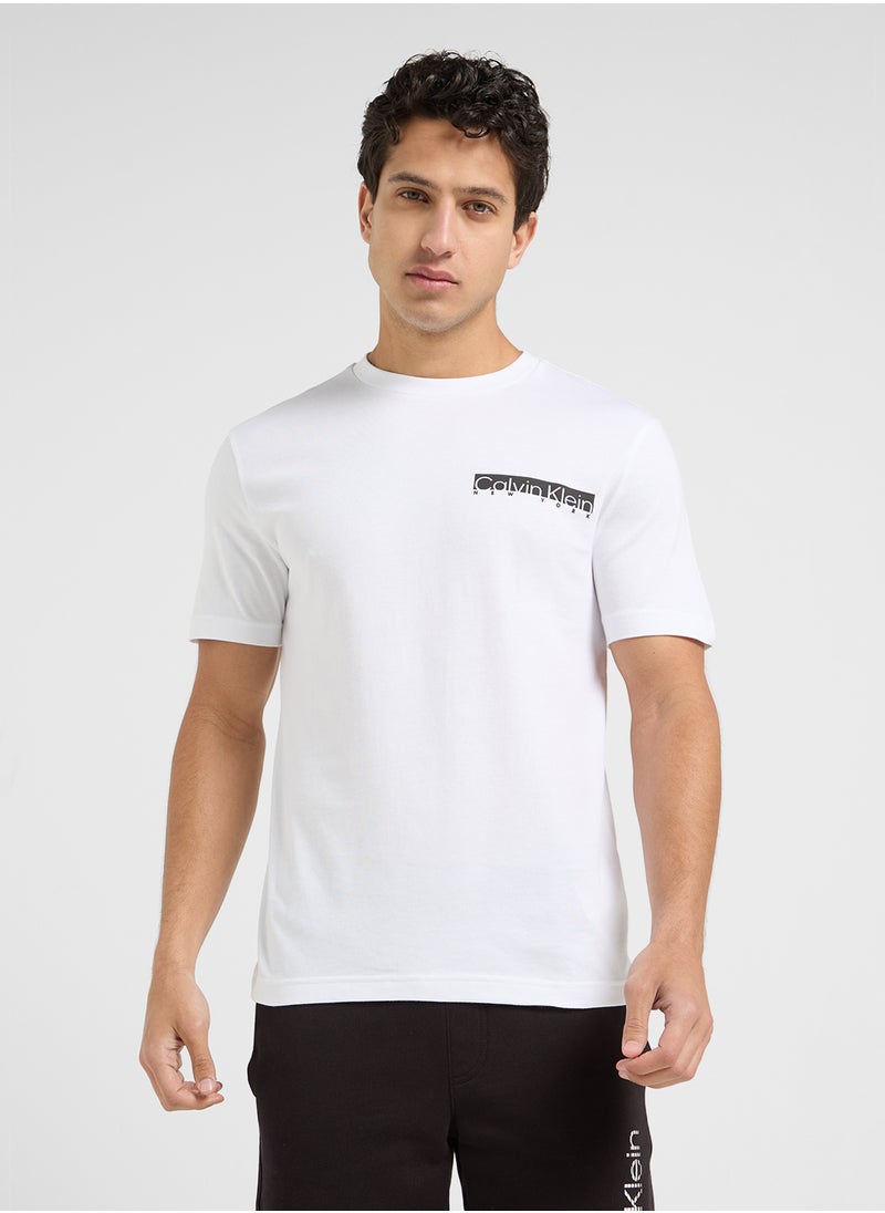 CALVIN KLEIN Logo Crew Neck T-Shirt  - Image 1