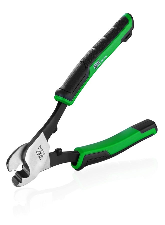 اس كي كي قاطع كابلات SK مقاس 8 بوصات، قاطع أسلاك عالي الرفع للقطع والتجريد والضغط، كماشة قطع كابلات شديدة التحمل للألمنيوم والنحاس والأسلاك وكابلات الاتصالات - Image 1