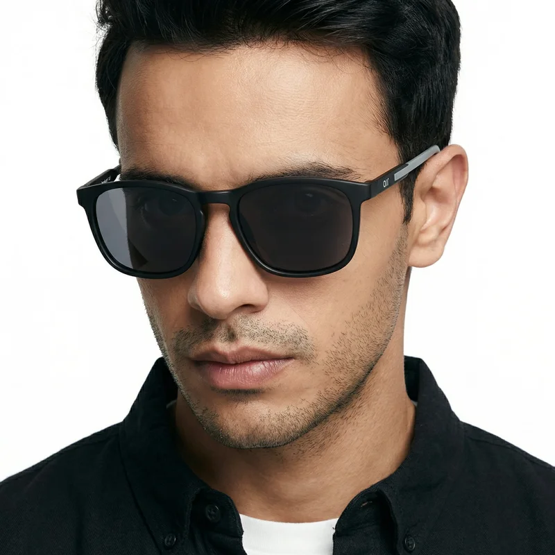 VINCENT CHASE Grey Black Full Rim Square Vincent Chase VC Sun Non-metal LA S13164 Sunglasses