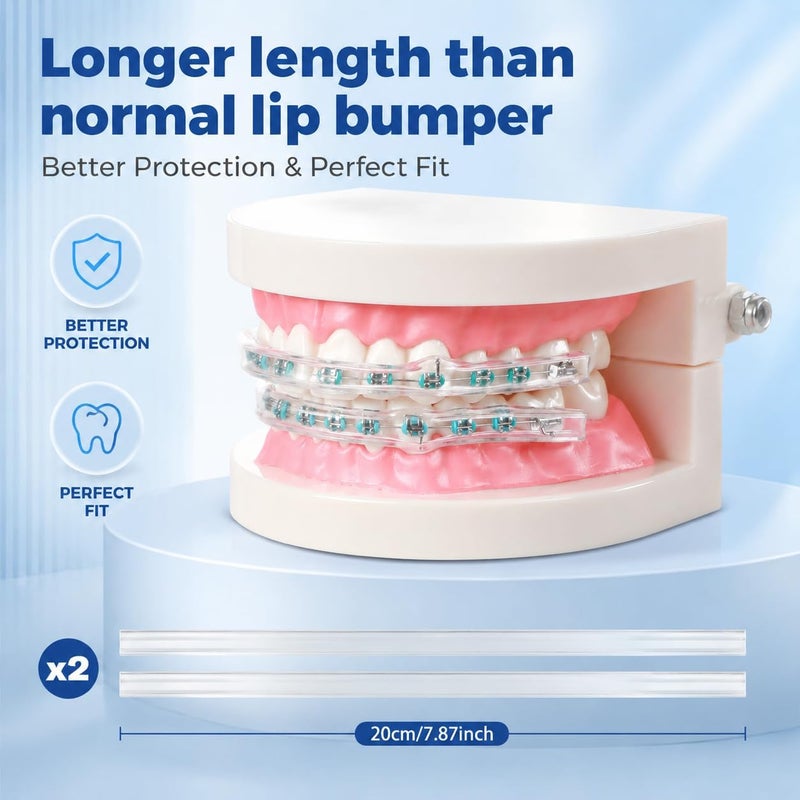 B Rush® Comfort Cover for Braces - Orthodontic Lip Bumper and Mouth Guard - Image 3