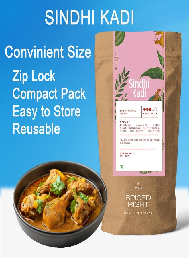 Spiced Right Sindhi Kadi Masala: 100g of Tangy, Aromatic Masala Powder with Curry Spices for Sindhi Kadhi, Pakora Curry & Vegetables, Authentic Taste, Easy to Cook - Image 2