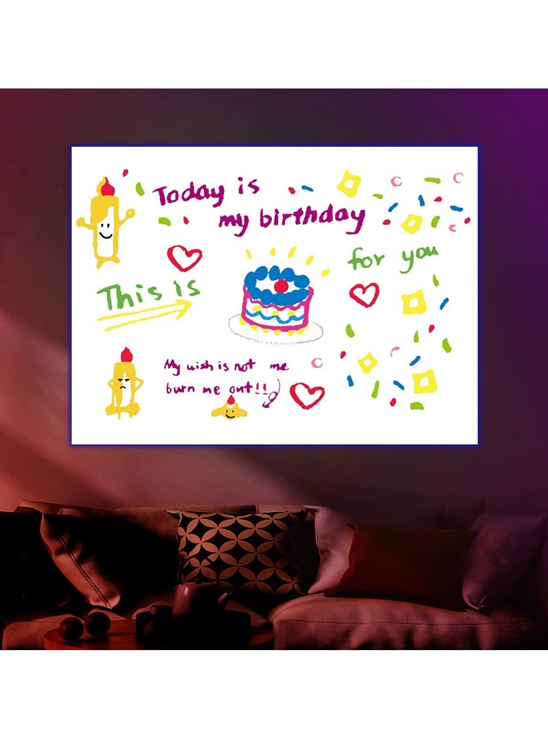 Birthday Party Projector Lamp Birthday Atmosphere Light Decoration  - Image 3